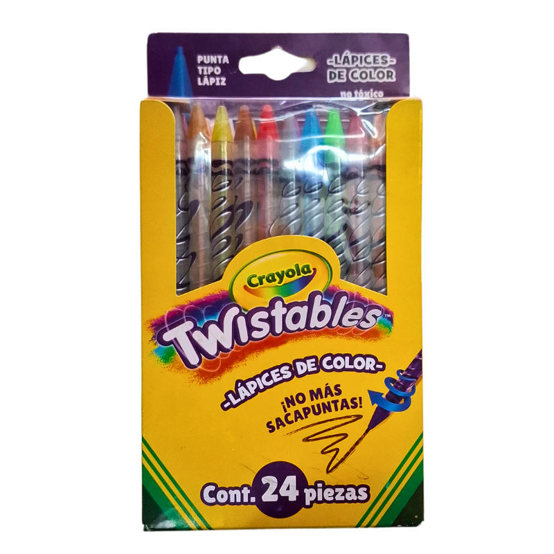 Colores Crayola Twistables (girables) 24pza._0