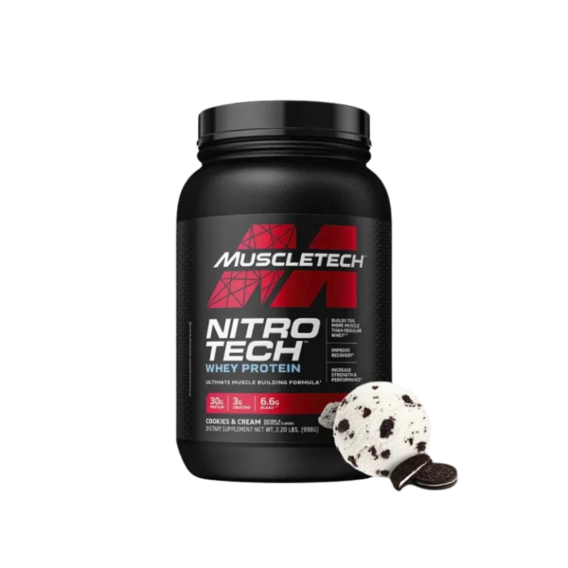 Nitro Tech Whey protein cookies and cream 2lbs MUSCLETECH_0