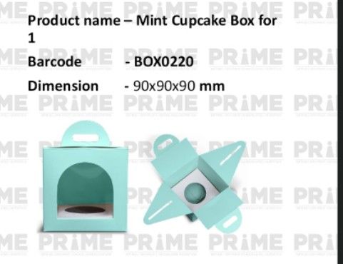 Mint Cupcake Box for 1_0