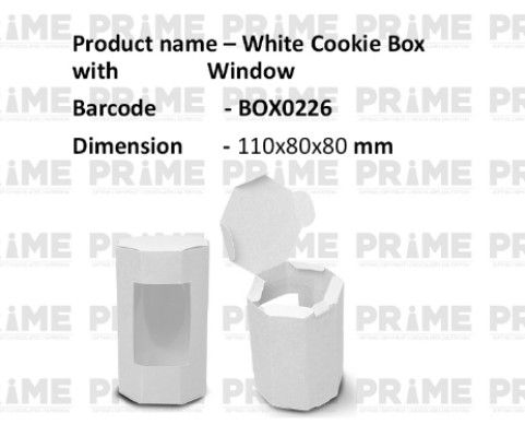 White Cookie Box with Window_0