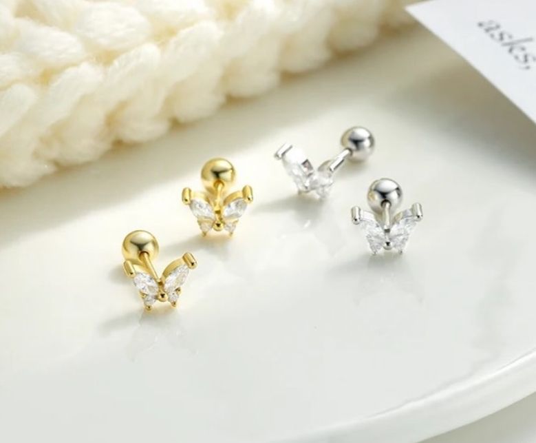 Preorder - Flutter Butterfly Stud Earrings_0