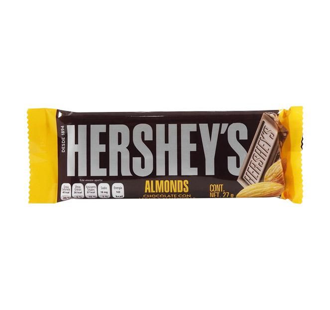 Hersheys Almendra Chocolate con Leche 27g _0