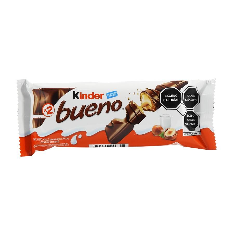 Kinder Bueno Con Relleno Cremoso 2pza. de 21.5g_0