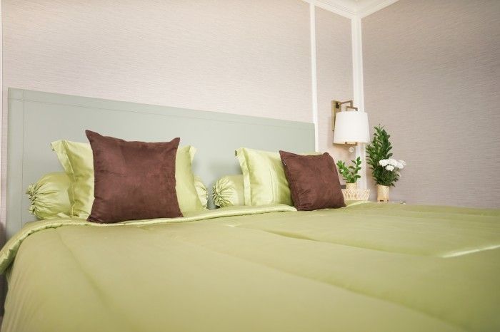 Sleep Buddy Set Sprei Plain Serries Green Lyocell 60s_1