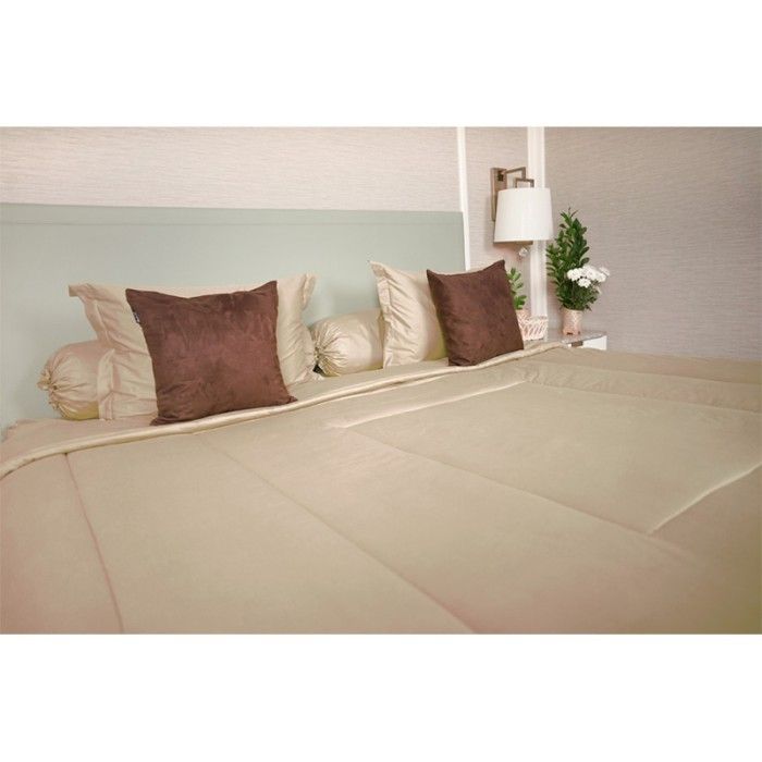 Sleep Buddy Set Sprei Plain Serries Mocca Lyocell 60s_0