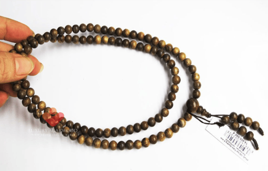 Bead Kalimantan Agarwood Necklace 6mm_1