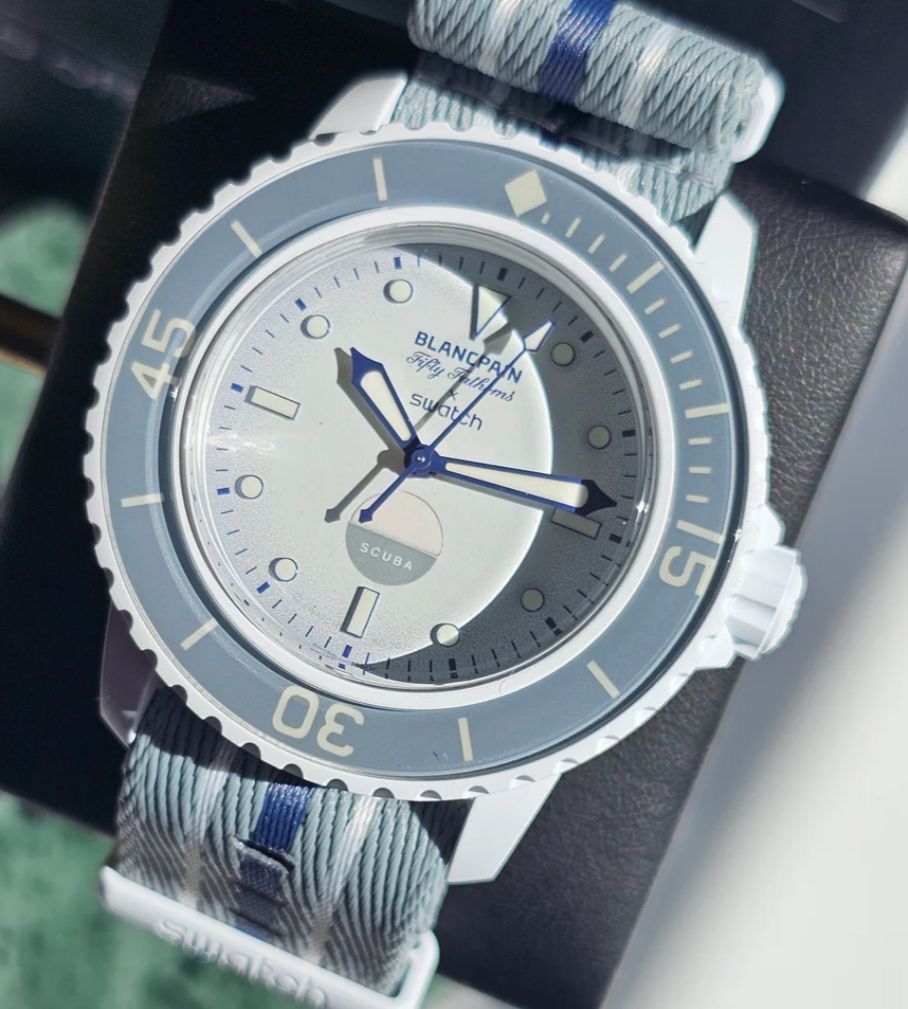 Swatch X Blancpain Fifty Fathoms Antartic Ocean_4