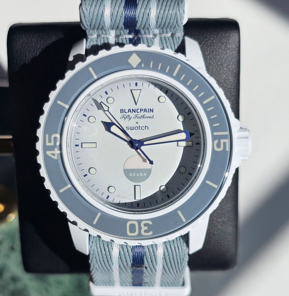 Swatch X Blancpain Fifty Fathoms Antartic Ocean_1