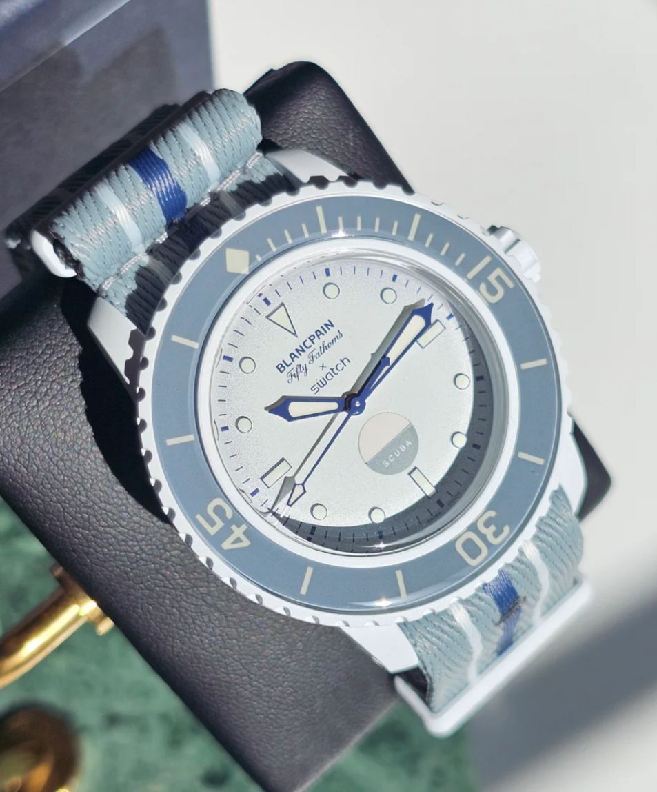 Swatch X Blancpain Fifty Fathoms Antartic Ocean_2