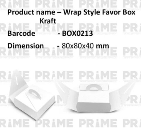 Wrap Style Favor Box Kraft_0