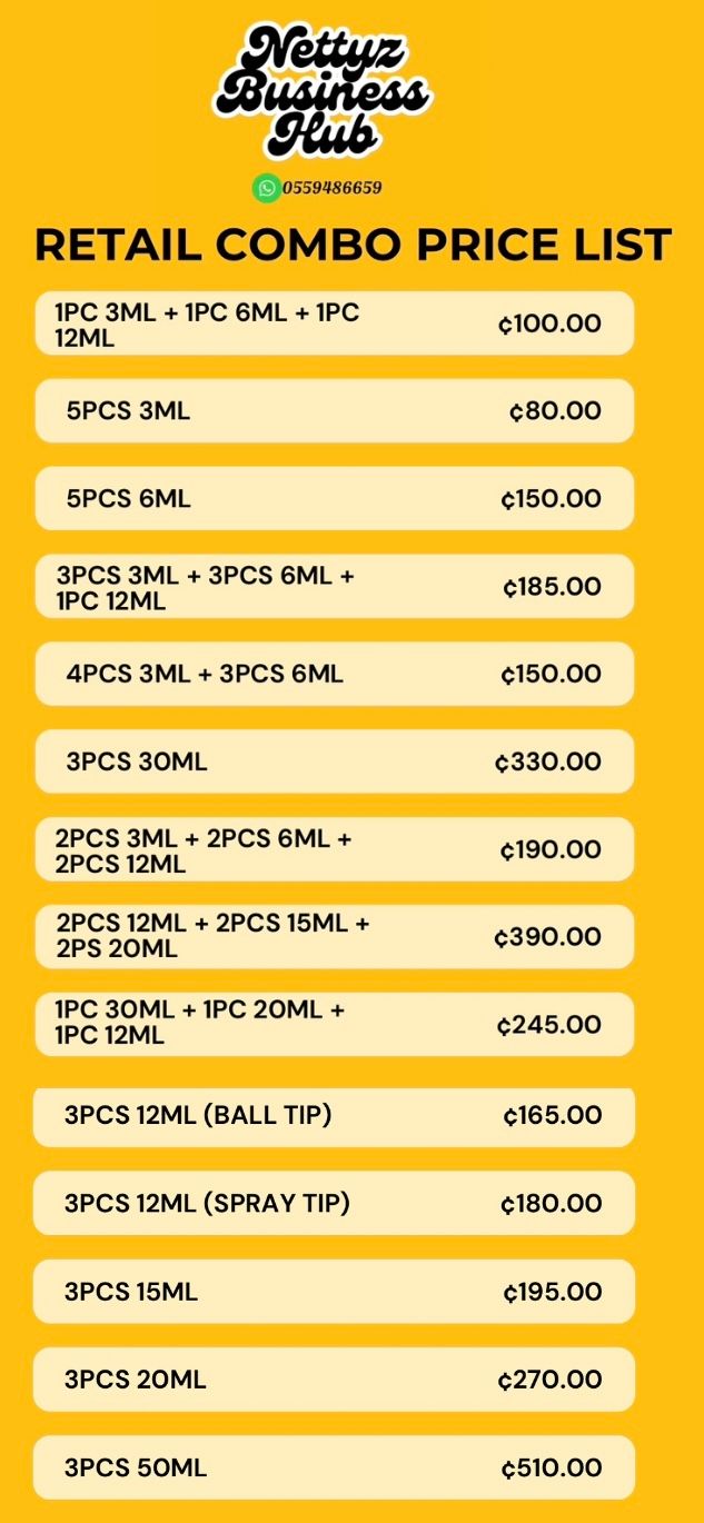 RETAIL COMBO PRICE LIST_0