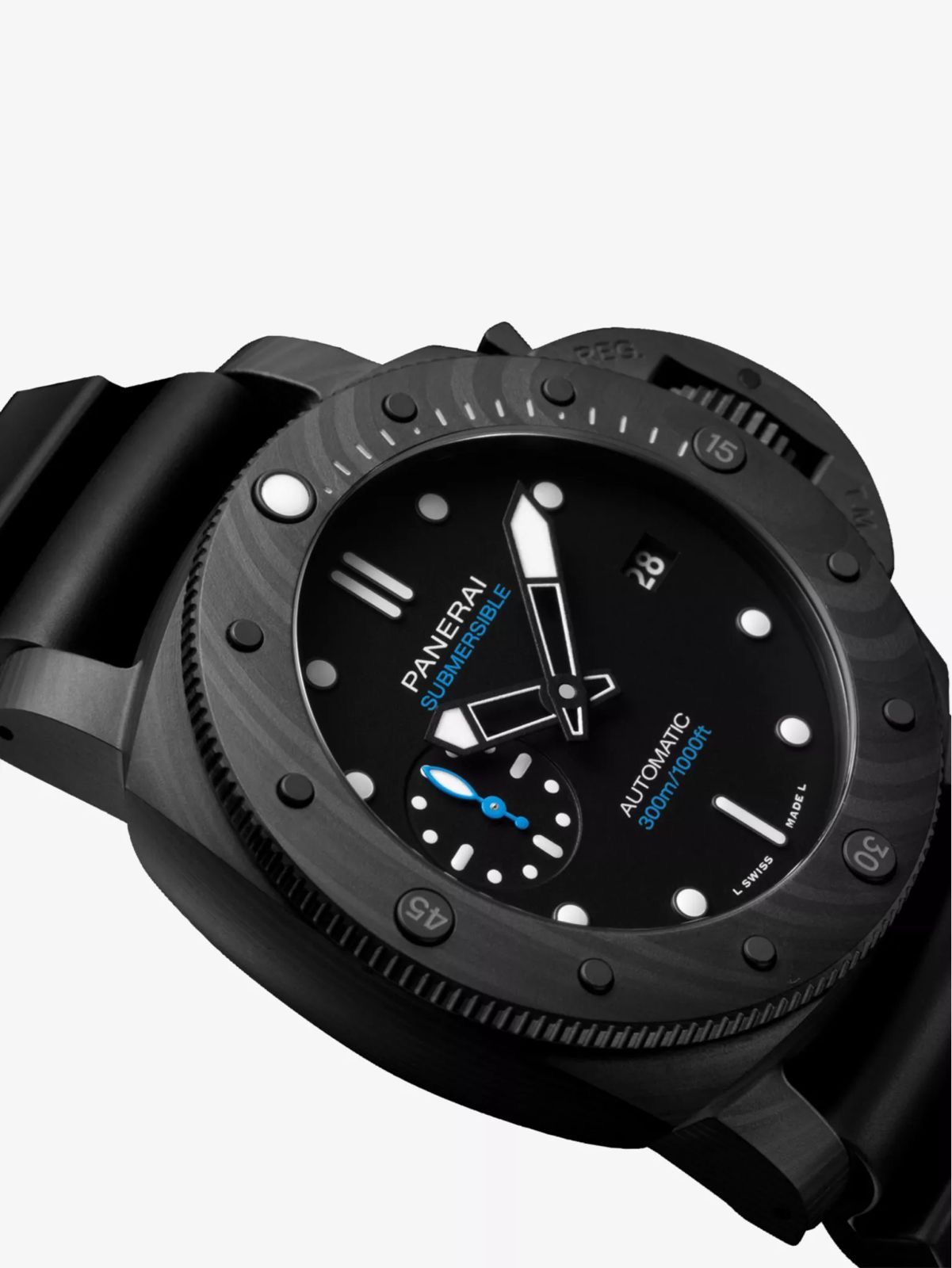 Panerai Submersible Carbotech And Rubber Automatic Watch_1