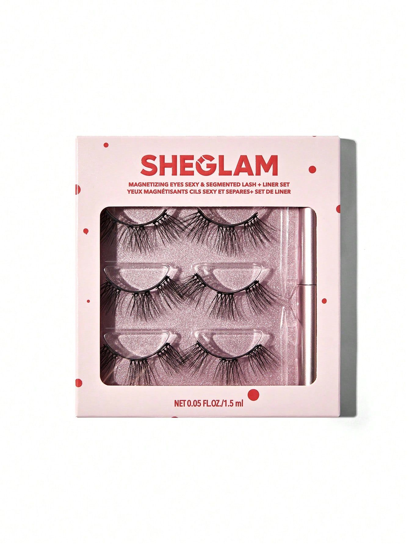 SHEGLAM Magnetizing Eyelashes & Eyeliner Kit - Sexy & Segmented Black_0