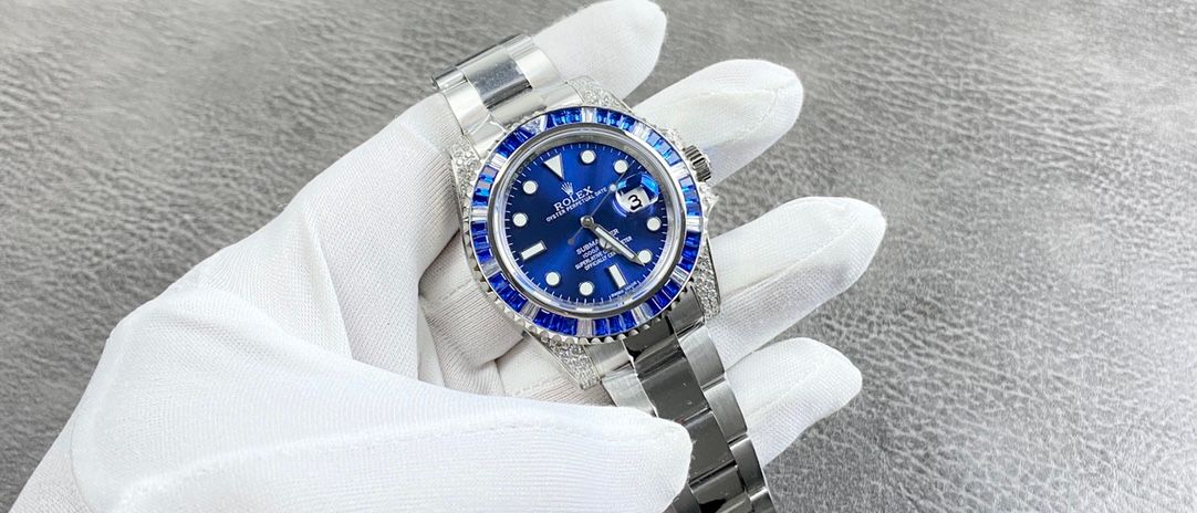 Rolex Submariner Date Custom Sapphire & Diamond _1