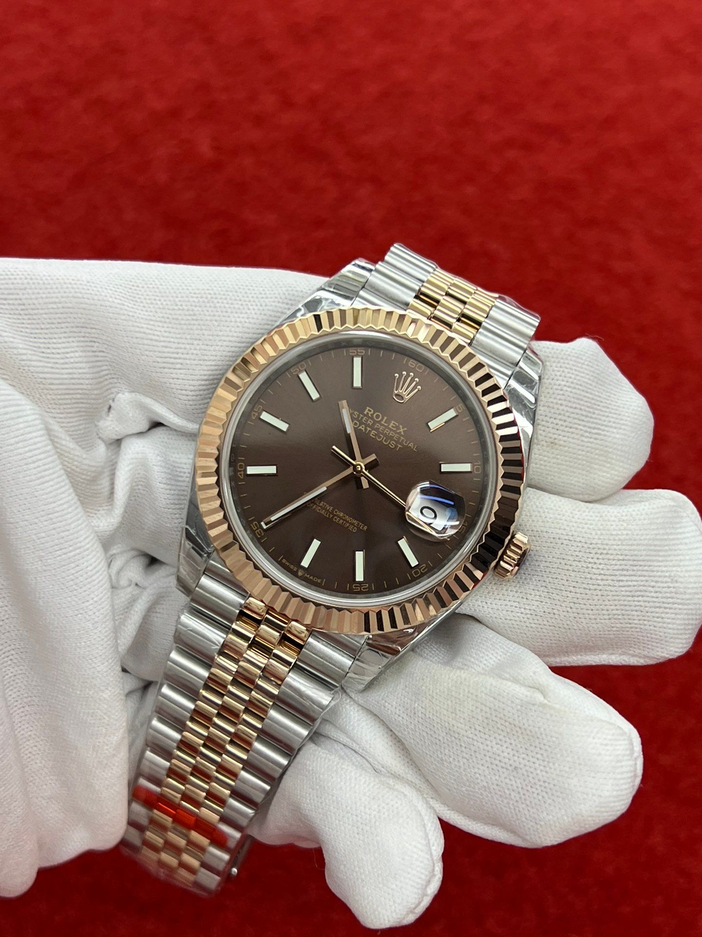 Rolex Datejust Chocolate Dial Two-Tone Jubilee Bracelet_1