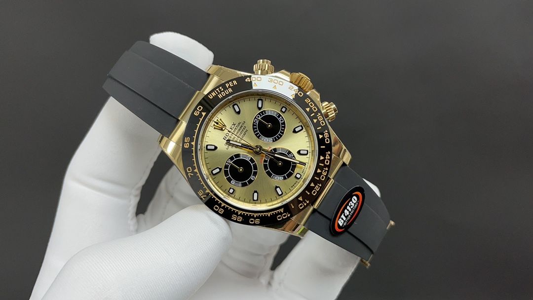 Rolex Cosmograph Daytona Yellow Gold With Champagne Dial And Oysterflex Bracelet _1