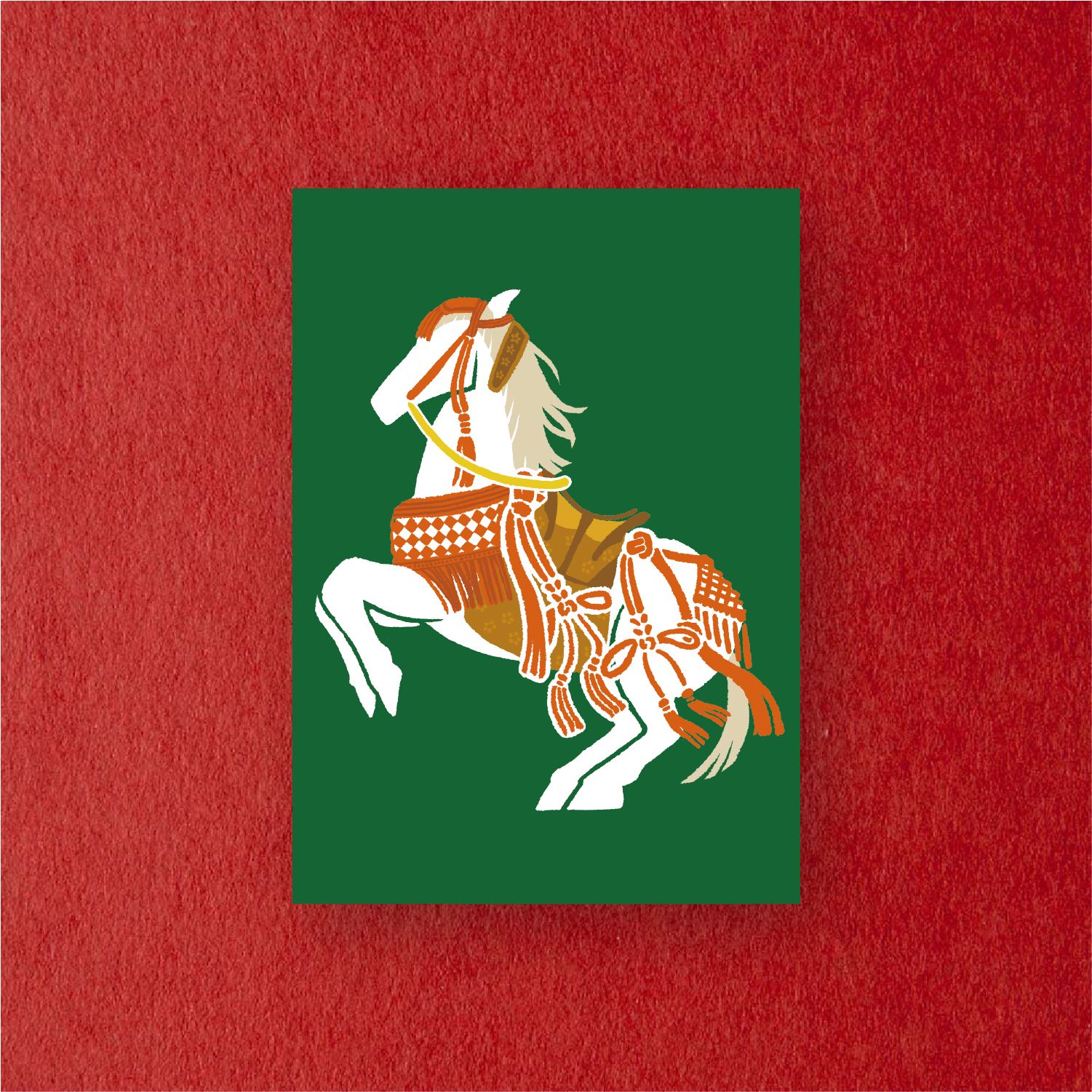 馬到功成明信片 Successing Like a Galloping Horse Postcard_0