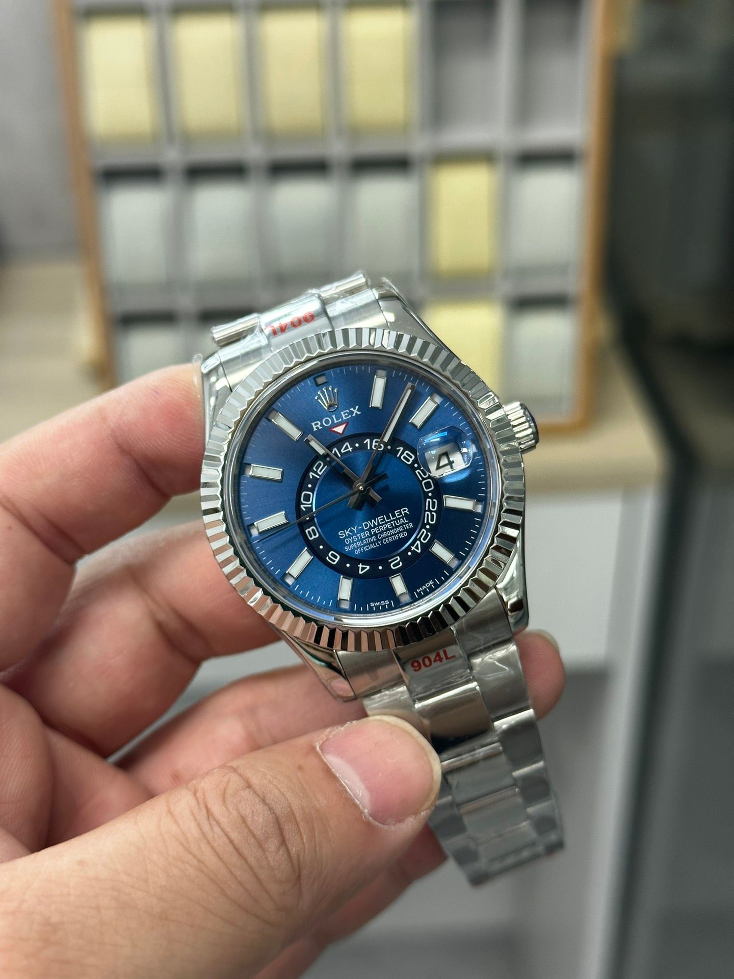 Rolex Sky-Dweller in Stainless Steel with Blue Dial_1