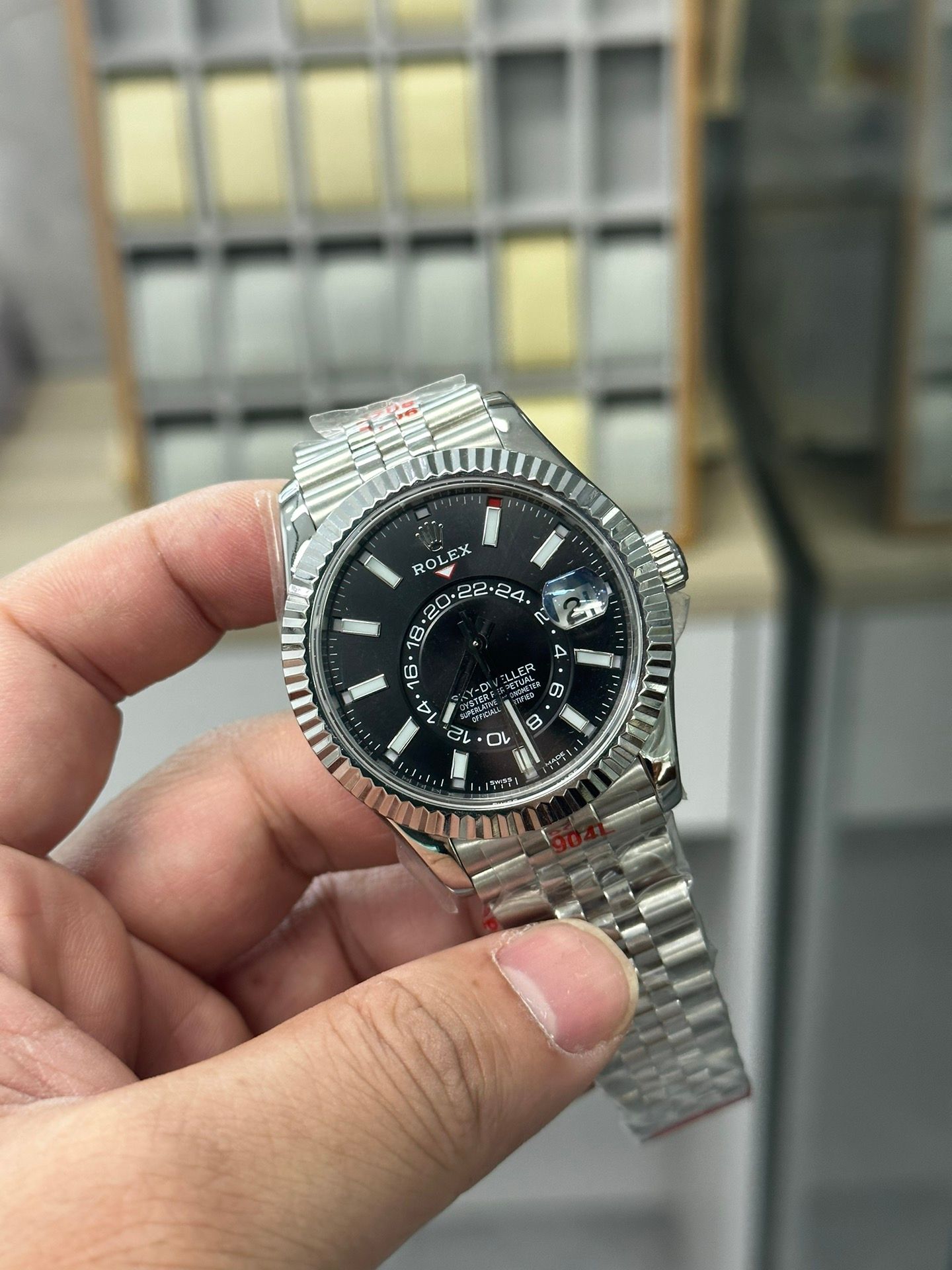 Rolex Sky-Dweller in Stainless Steel with Black Dial _1