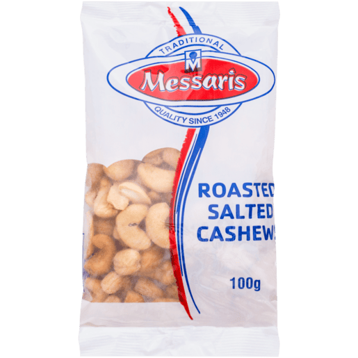 Messaris Roasted Salted Cashews 100g_0