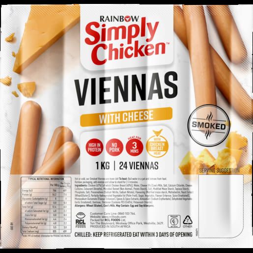 Rainbow Simply Chicken Smoked Viennas Assorted_0