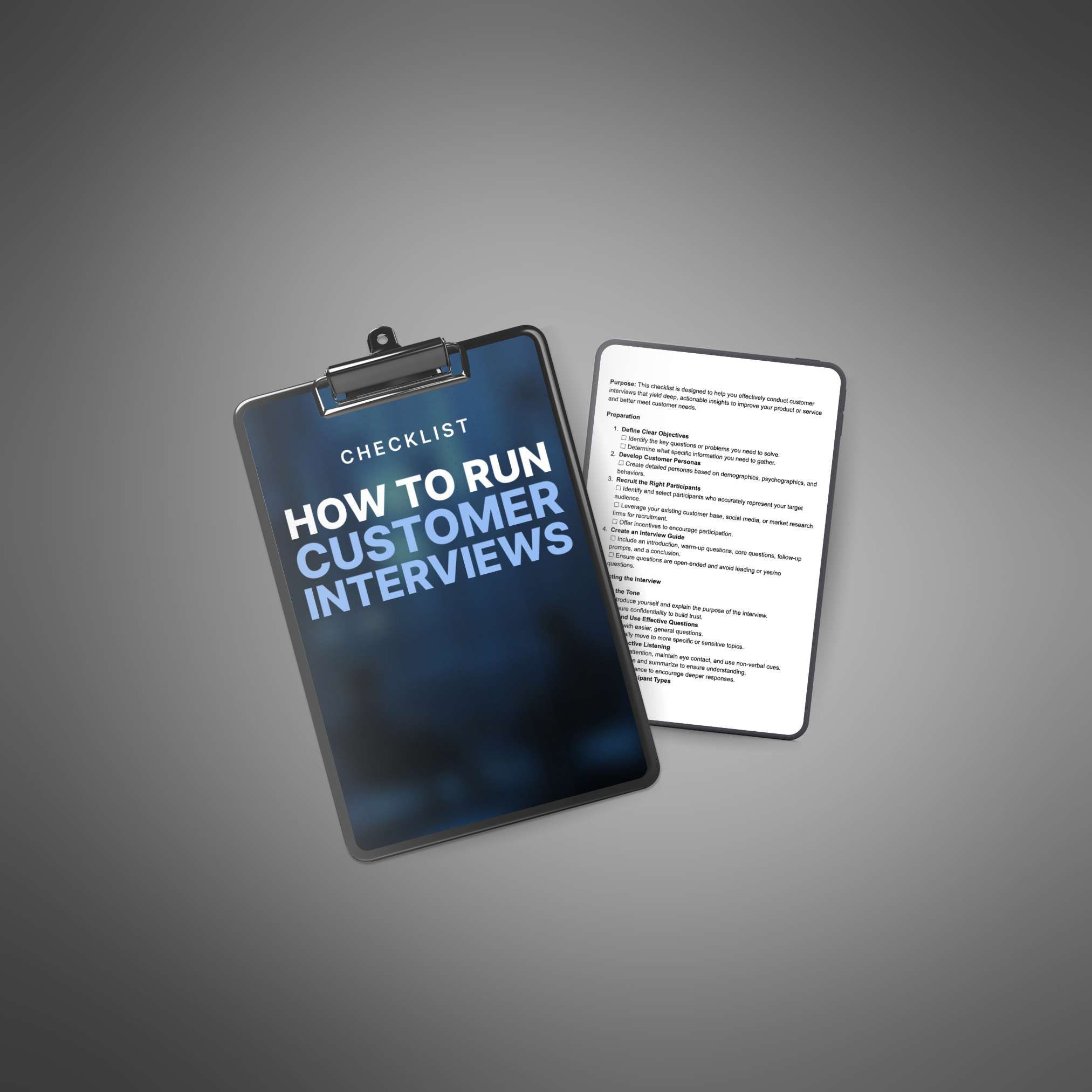 How to Run Effective Customer Interviews - Checklist_1