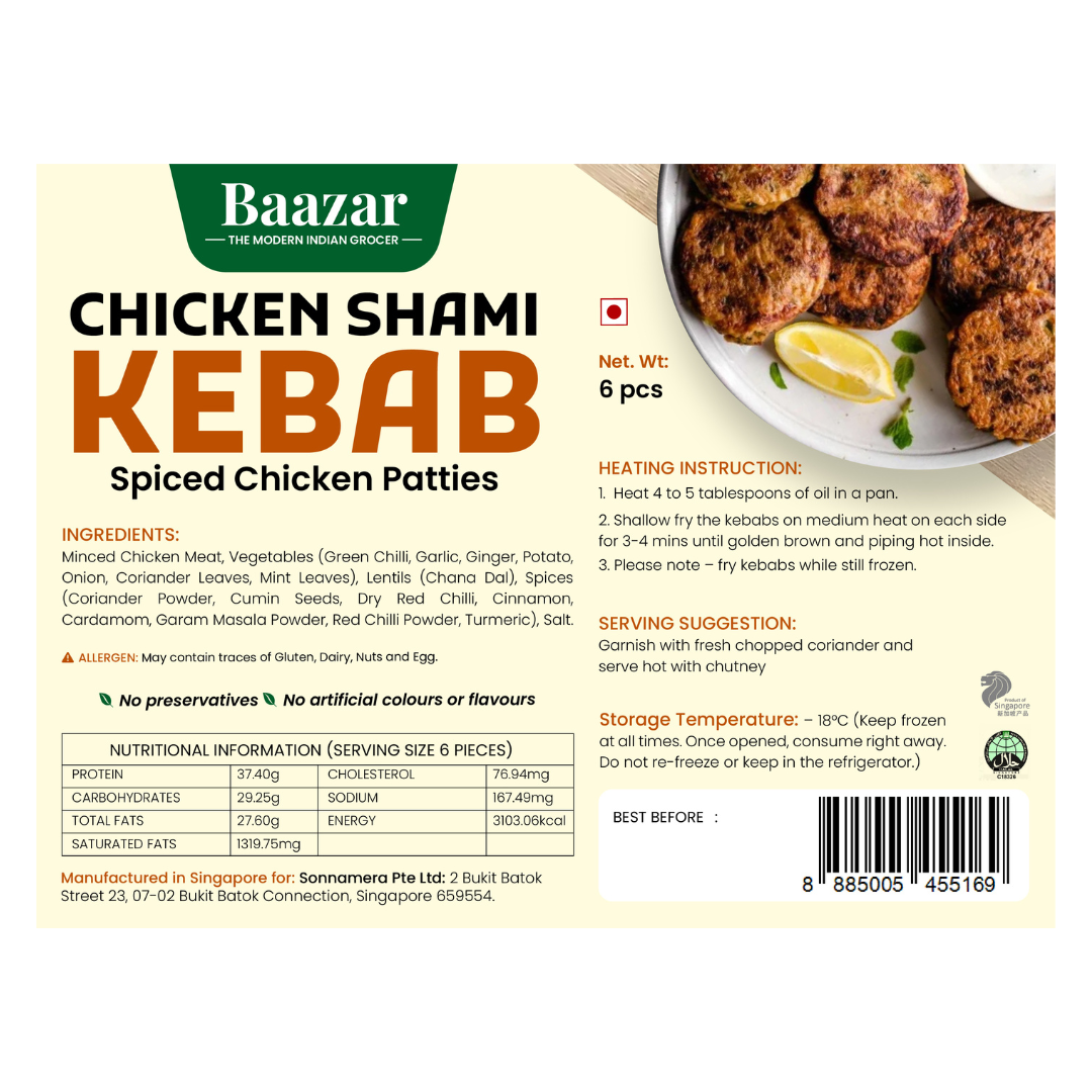 BAAZAR Chicken Shami Kebab 6pcs_0