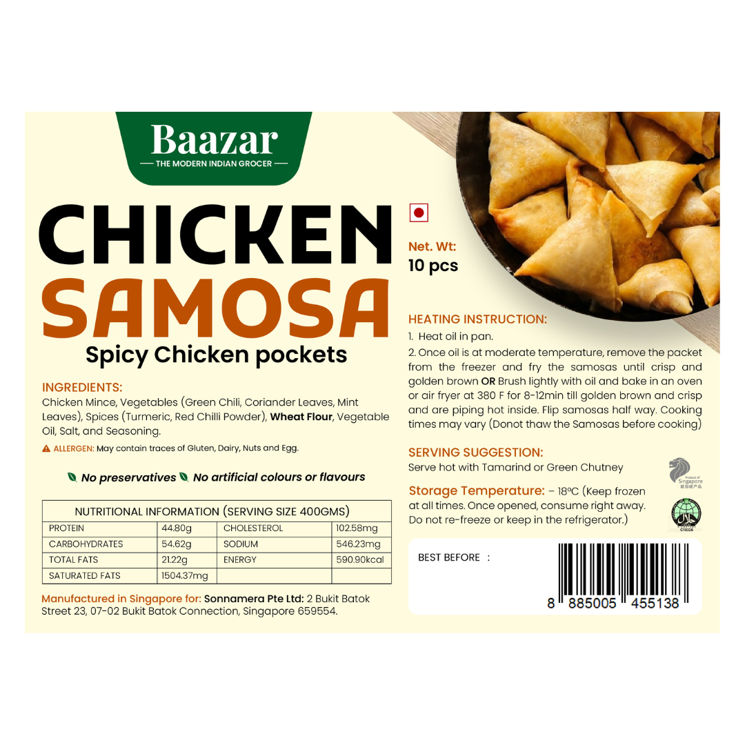 BAAZAR Chicken Samosa 10pc_0