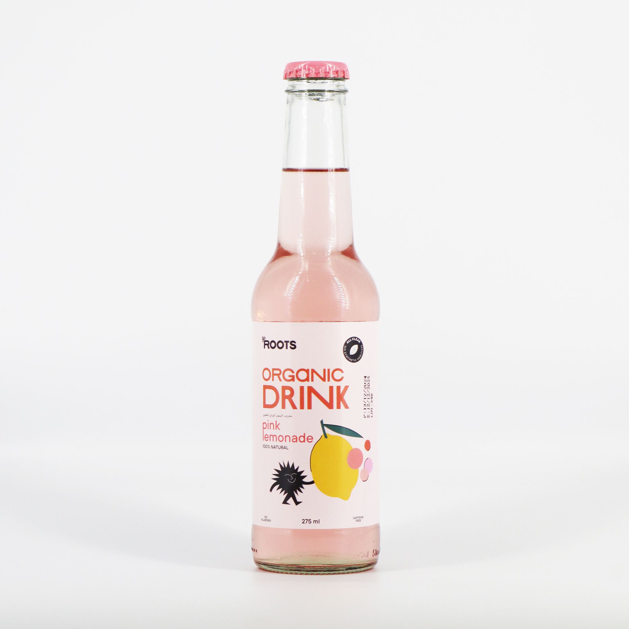 Roots Organic Pink Lemonade Drink 275ml_0