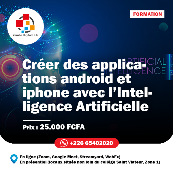 Formation: Créer des applications Android et iPhone avec l'Intelligence Artificielle_0