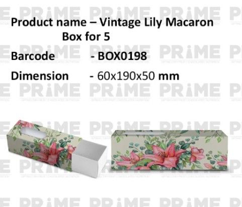 Vintage Lily Macaron Box for 5_0