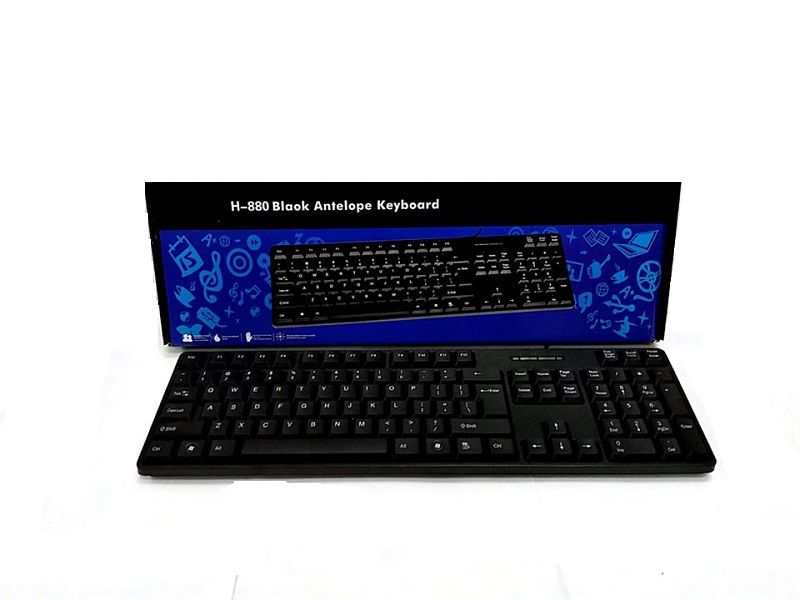 Teclado com fio H-880 Black Antelope_2