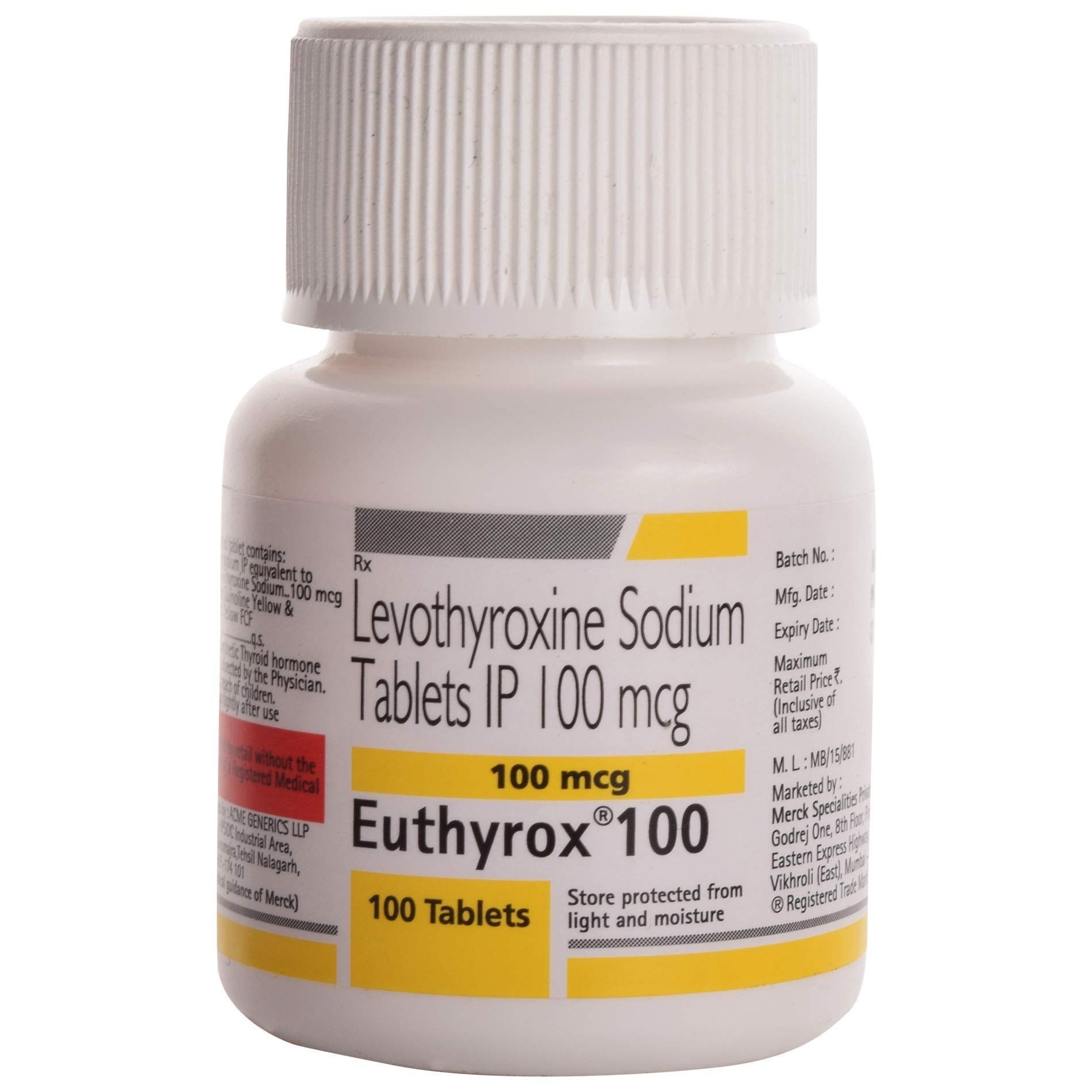 Levothyroxine Sodium Tablet 100 Mcg _0