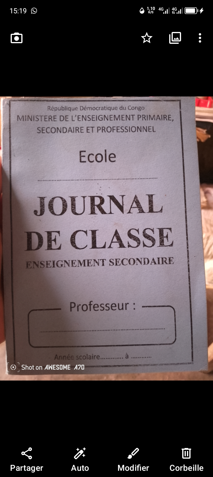 Journal de classe professeur _0