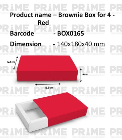 Brownie Box for 4 - Red_0