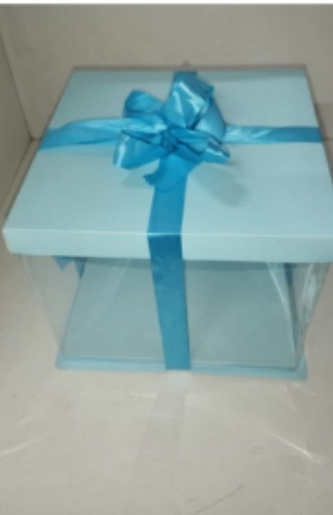 Tall Cake Boxes 10x10x8.5 - Blue_1