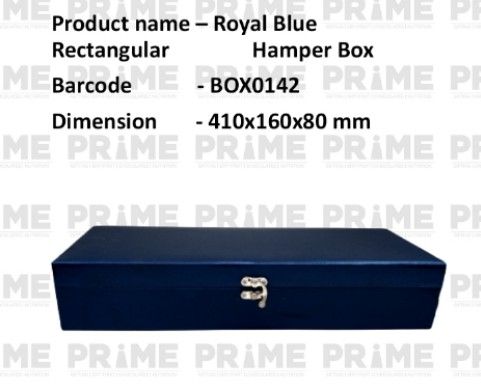 Royal Blue Rectangular Hamper Box_0