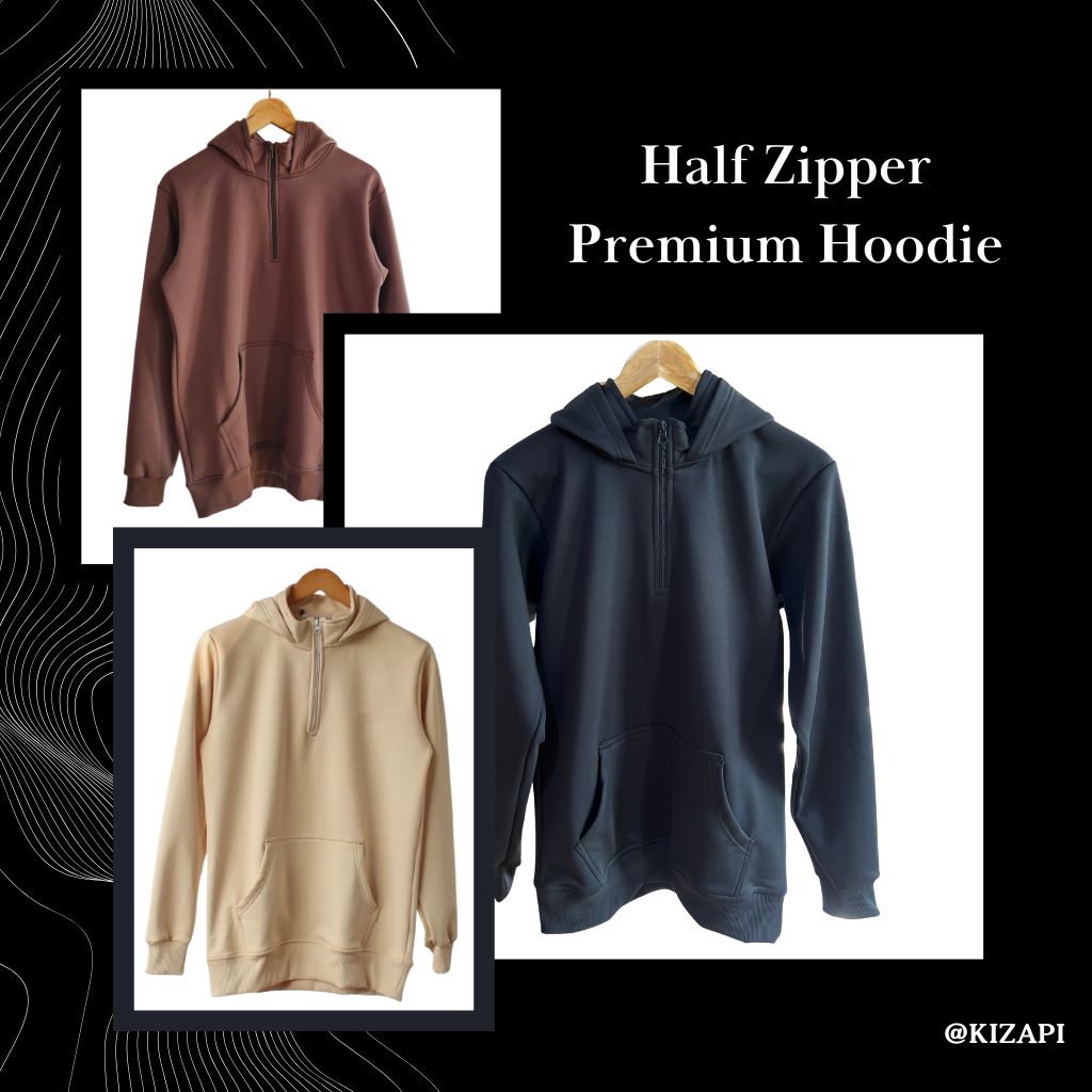 Half Zipped Hoodie Regular_0