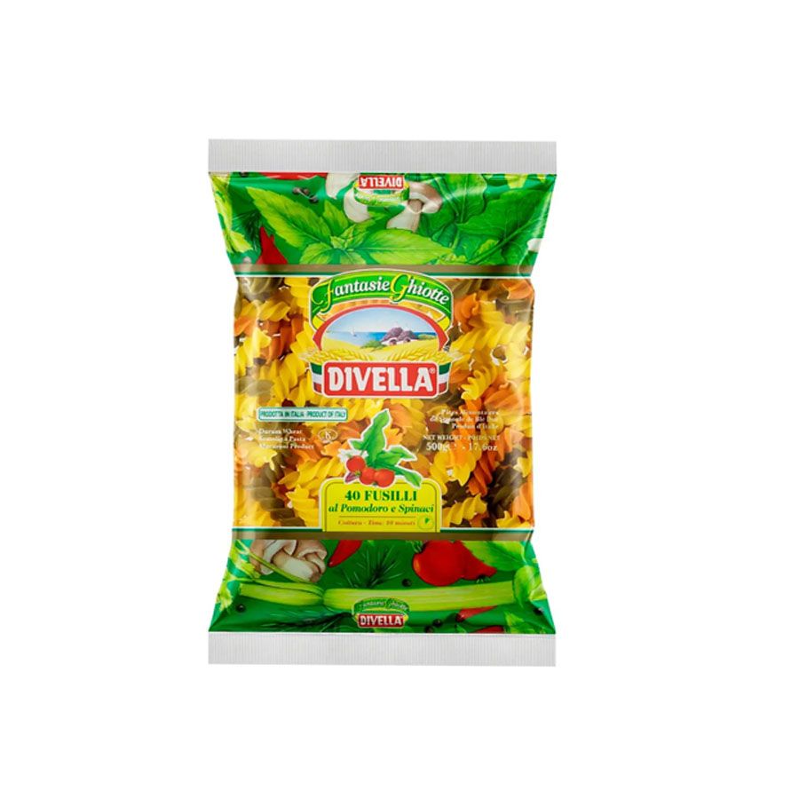 Divella Tricolor 40 Fusilli 500g_0