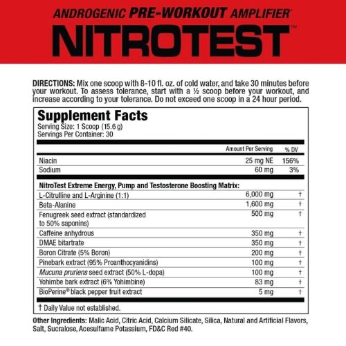 Nitro Test watermelon 30 servs MUSCLEMEDS_1