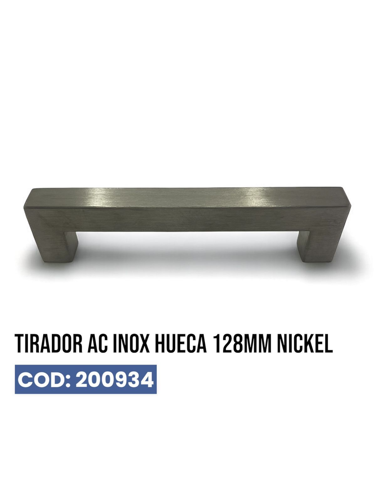 Tirador Ac Inox Hueca 128mm Nickel_0