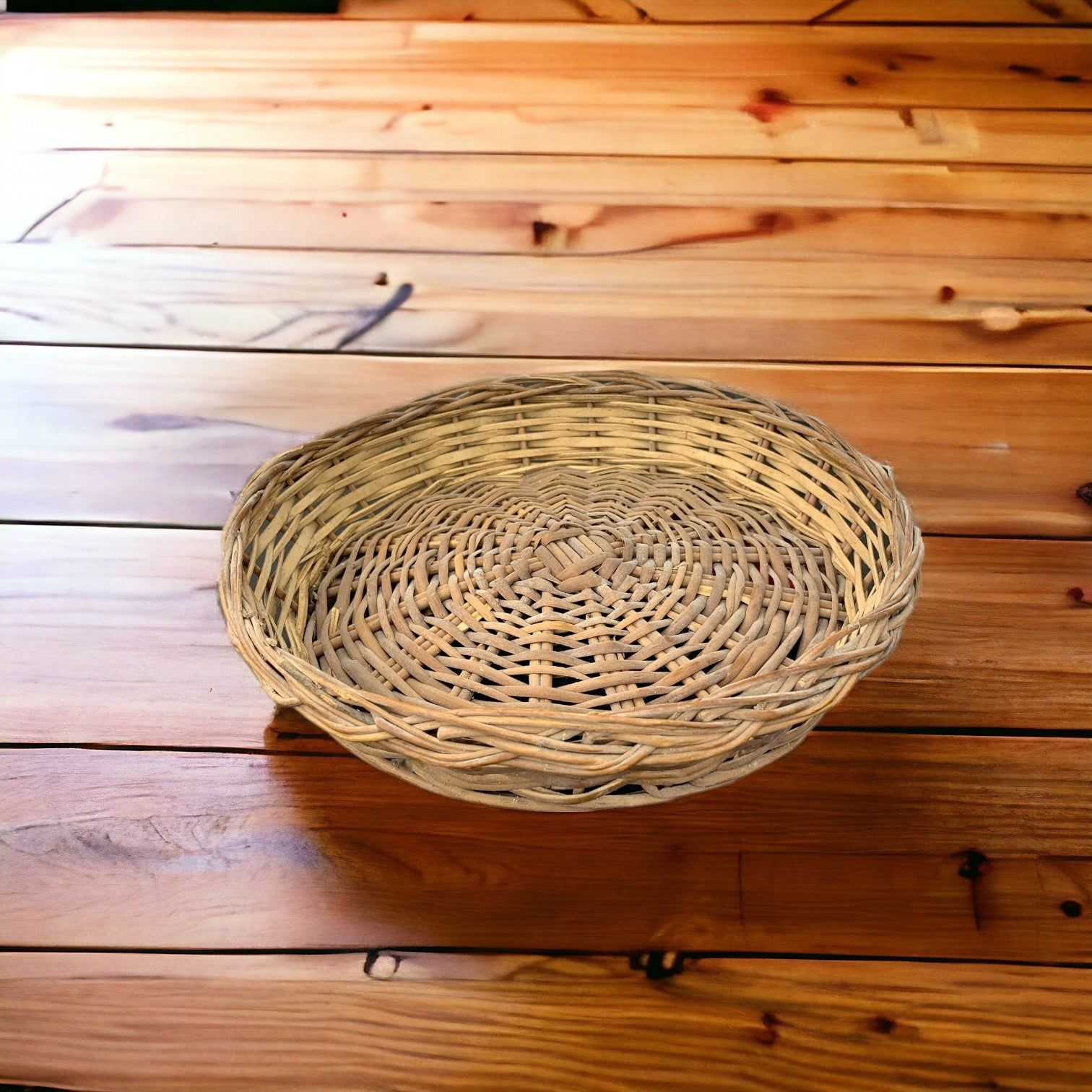 Round Rattan Basket 25x25x5_0