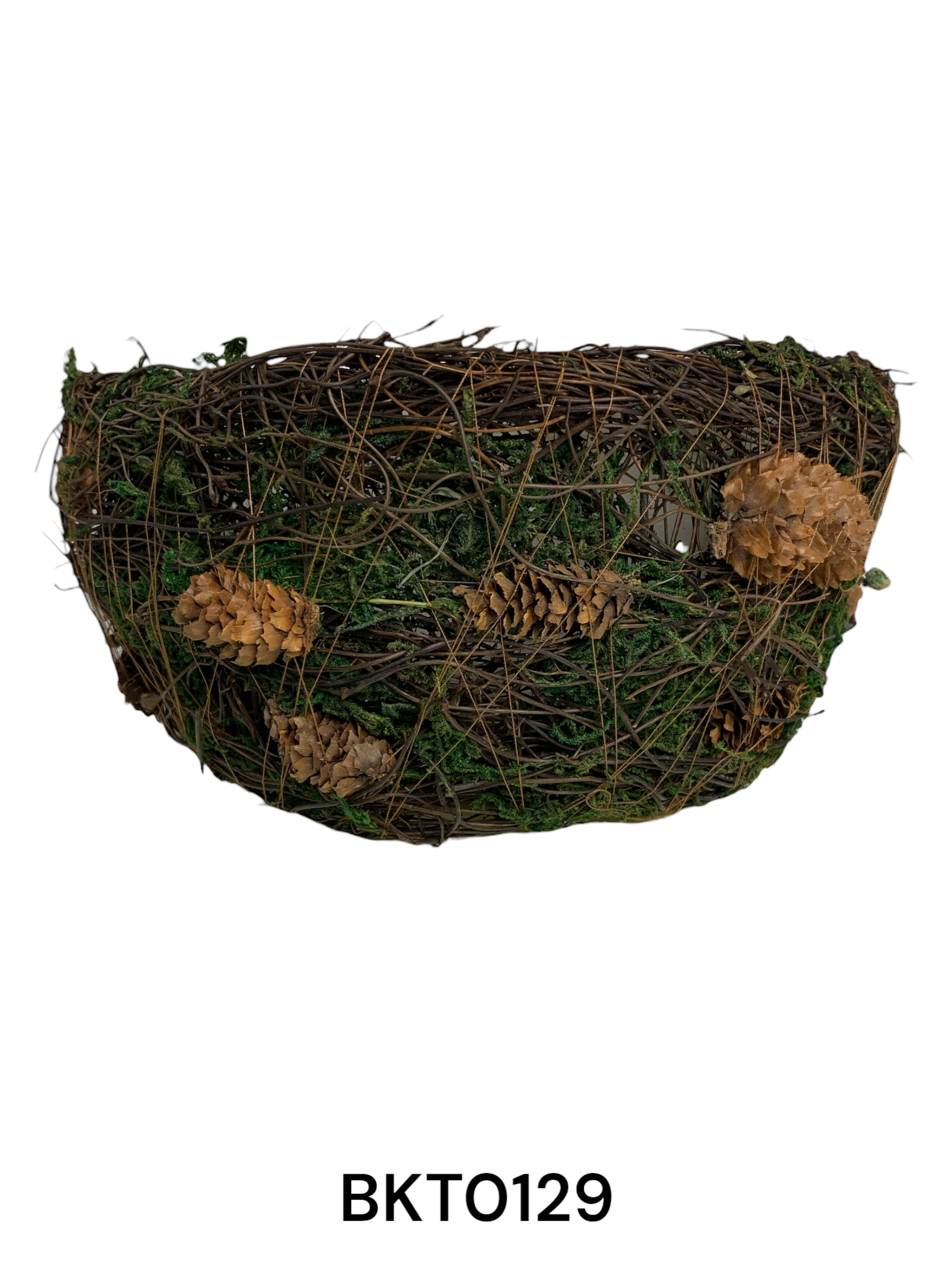 Green Grass Round Basket Large_0