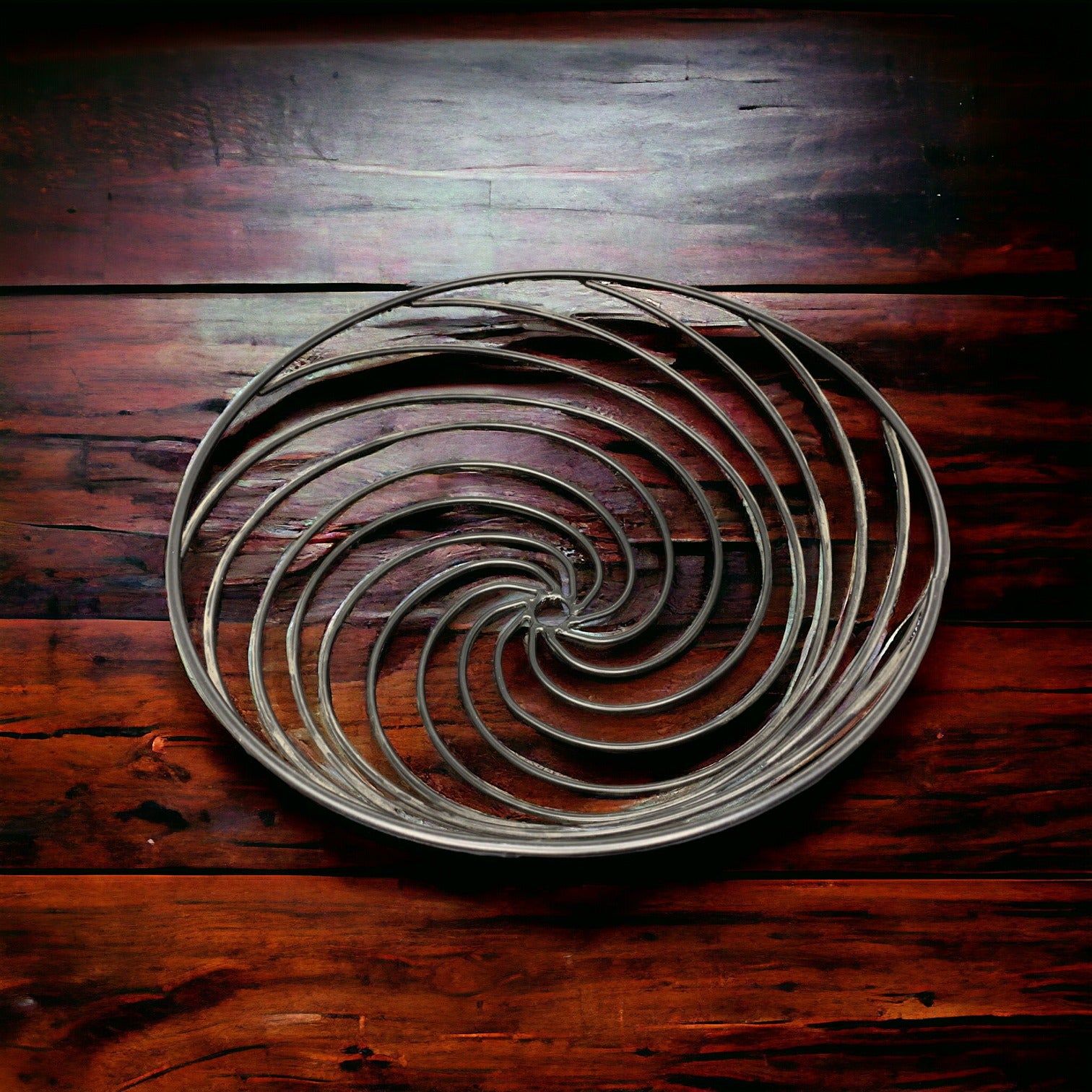 Metallic Spiral Black Fruit Bowl 30x30x10_1