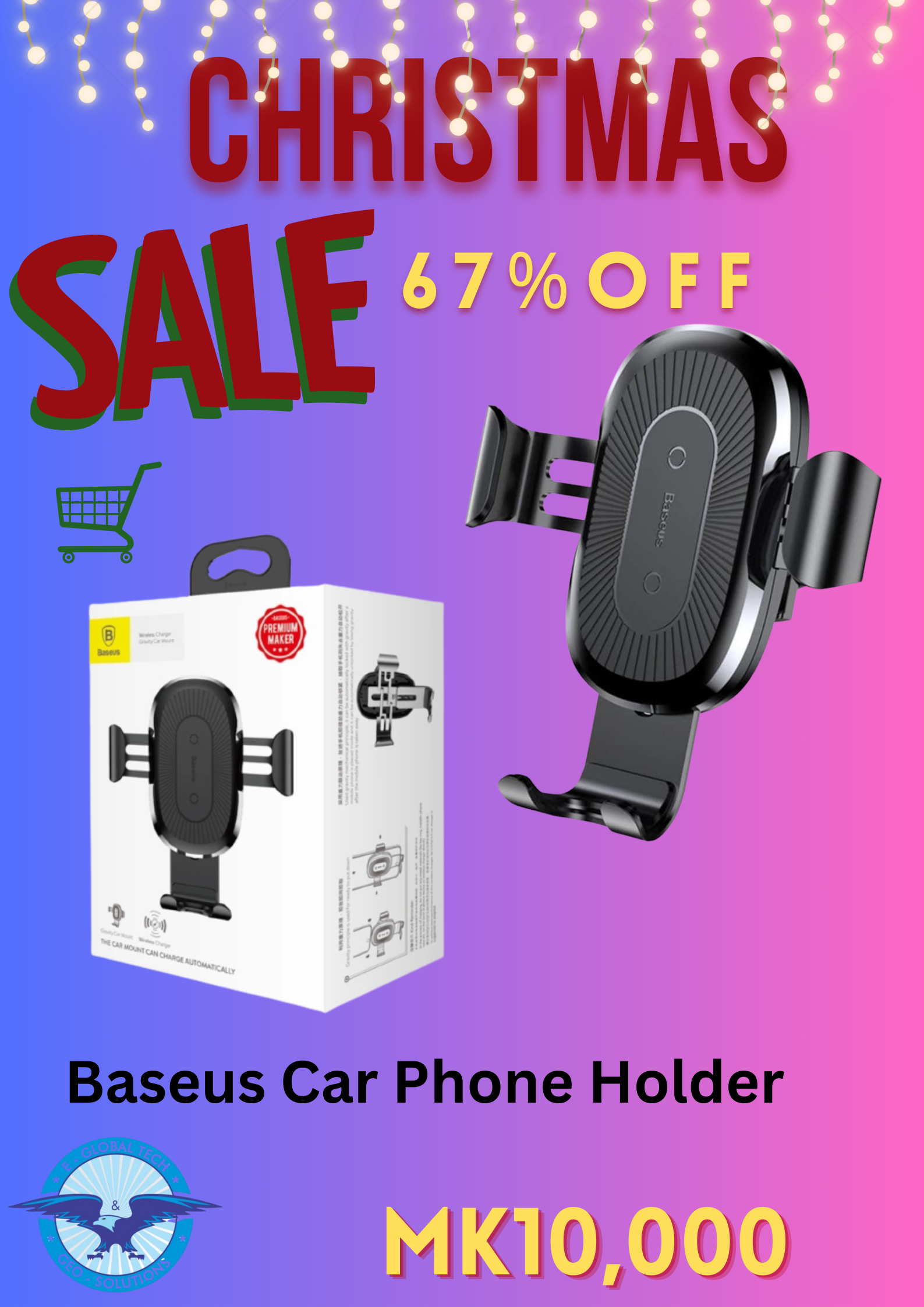 BASEUS Car Phone Holder and Wireless Charger_0