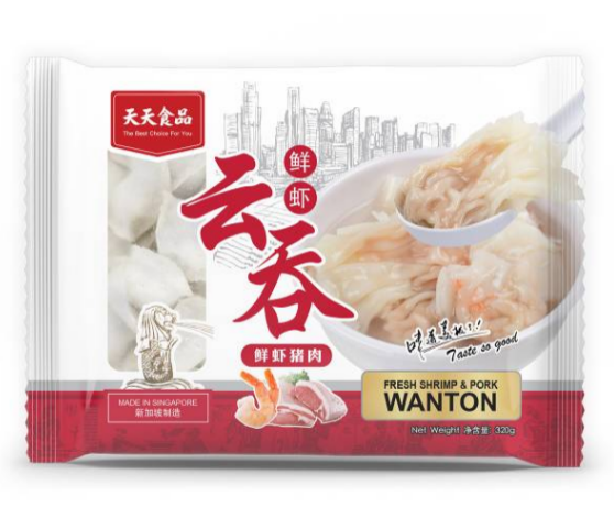 [Tian Tian] Fresh Shrimp & Pork Wanton 鲜虾猪肉馄饨 320G_0