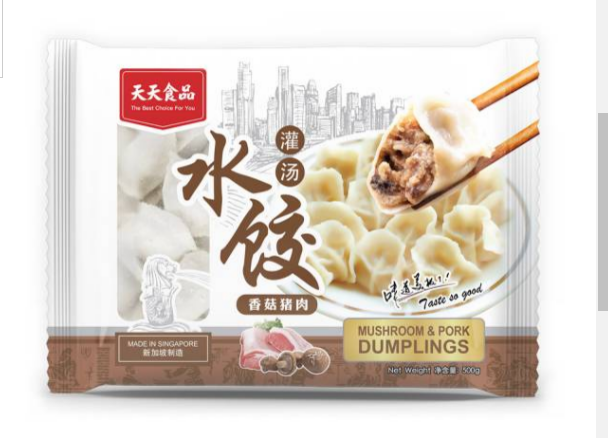 [Tian Tian] Mushroom & Pork Dumplings 香菇猪肉水饺 500G_0