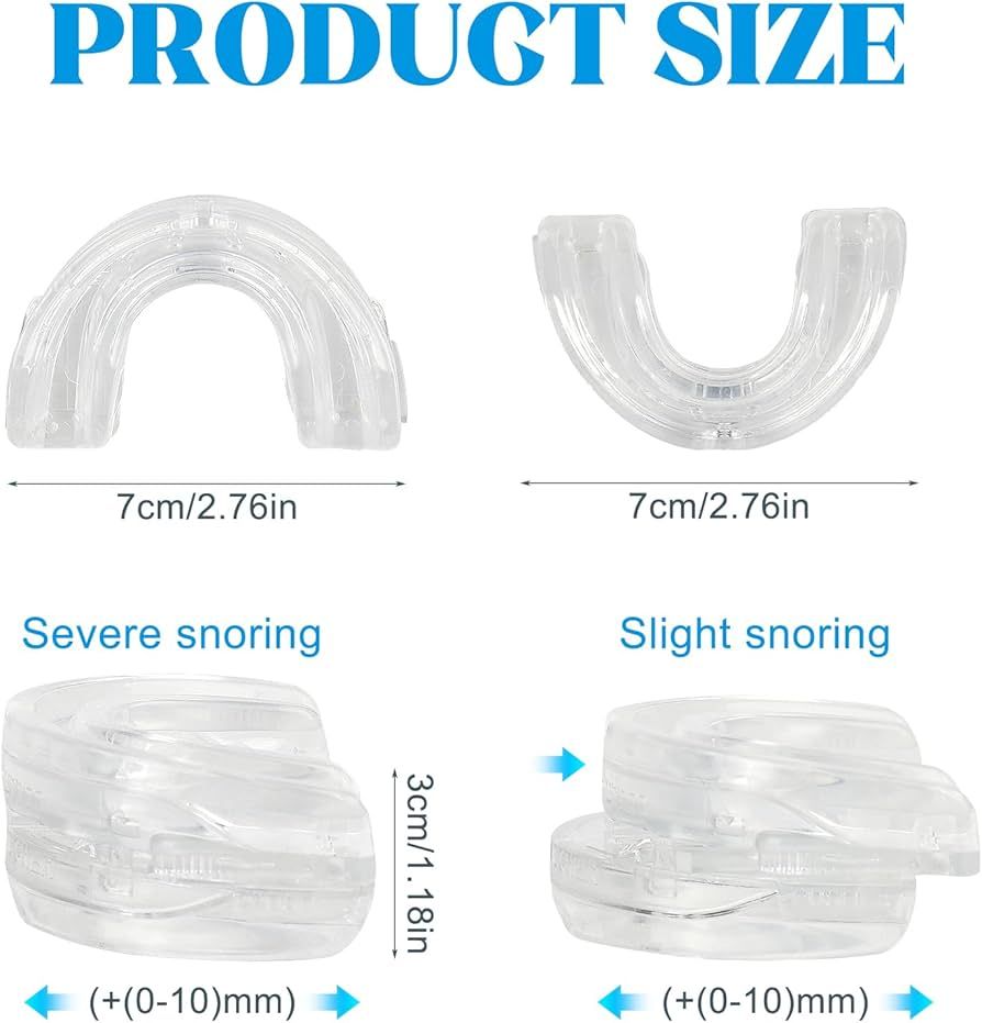 DAJILI Anti Snore Devices, Stop Snoring Devices, Anti-Snoring Anti-Molar Silicone Braces Dental Tray, Adjustable Anti-Snoring Mouth Guard for Better Sleep, Effective Snore Stopper for Men/Women_1