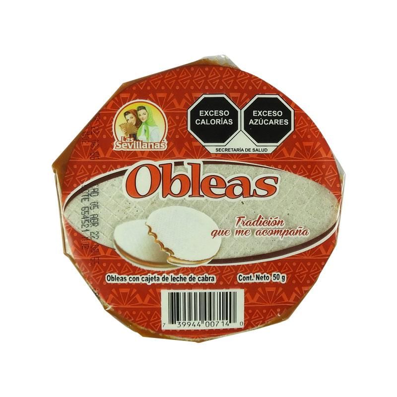 Oblea (Las Sevillanas) con cajeta de leche de cabra 50g _0