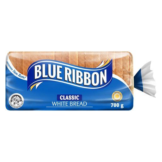 Blue Ribbon Classic White Sliced Bread 700g_0